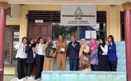 SDN 1 Bambang Harap UWG Malang Bantu Edukasi Warga akan Petingnya Bersekolah