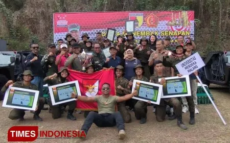 Keren UNMER Malang Juarai Lomba Ketangkasan Menwa Nasional Piala Pangdam V/Brawijaya