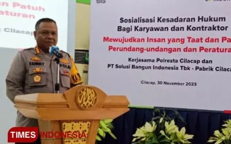 Gandeng Polresta Cilacap, SBI Gelar Sosialisasi Kesadaran Hukum