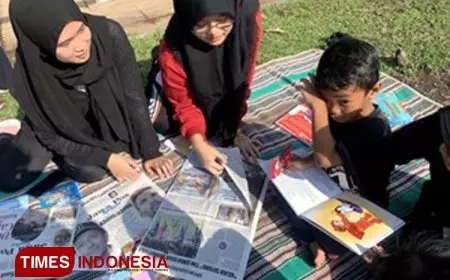Kedai Baca UM di CFD, Bentuk Pemberdayaan Budaya Literasi Baca Anak-Anak