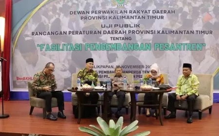 Pansus Raperda DPRD Kaltim Gelar Uji Publik Fasilitas Pengembangan Pesantren