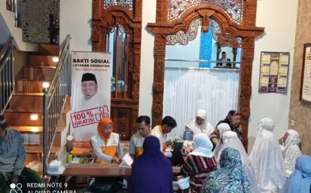 Puguh Wiji Pamungkas Beri Layanan Kesehatan Gratis untuk Jemaah Masjid Kh Mas Mansyur Sukun Kota Malang