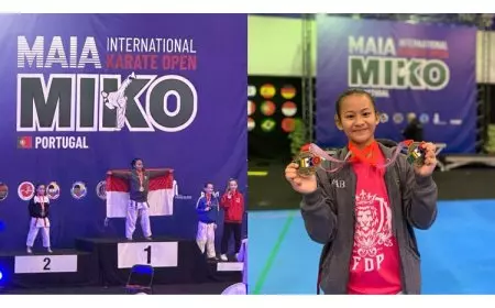 Bikin Bangga, Siswi Asal Banyuwangi Sabet Dua Emas Kejuaraan Karate Dunia di Portugal