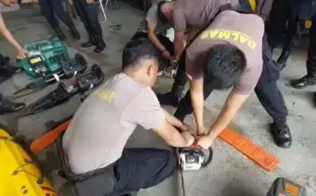Hadapi Cuaca Ekstrem, Polres Tasikmalaya Kota Cek Kelengkapan Tim Hadapi Bencana