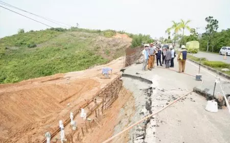Jauh dari Target, Abdul Samad Pesimistis Pekerjaan Longsor Selesai Tepat Waktu