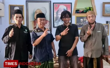 Pandawa Lima Tim Pemenangan Prabowo-Gibran Minta Dukungan di Ponpes Lirboyo