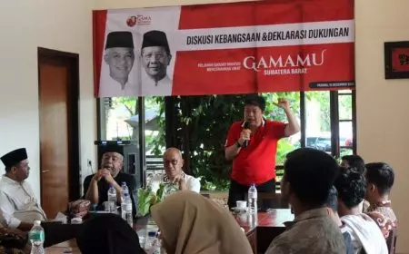 Diskusi Kebangsaan dan Deklarasi Dukungan Relawan Ganjar Mahfud Mencerahkan Umat (GAMAMU) Sumatera Barat