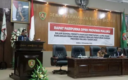 Dewan Setuju 6 Ranperda Jadi Perda, Begini Tanggapan Wagub Maluku