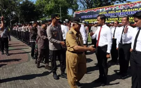 Dedikasi 45 Personel Polres Malang dan Bhayangkari Diganjar Penghargaan