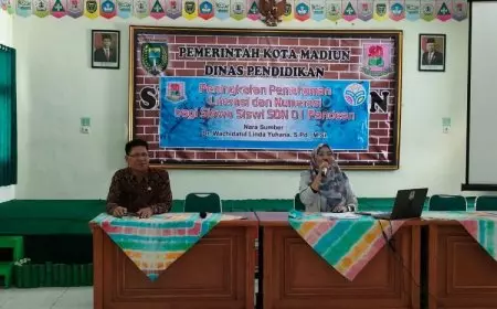 SDN 01 Pandean Kota Madiun Bersama Dosen UNIPMA Giatkan Literasi bagi Peserta Didik