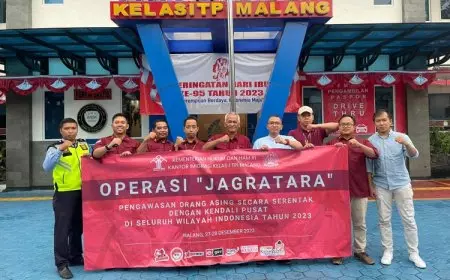 Kantor Imigrasi Malang Aktif Operasi Jagratara Jelang Pemilu 2024 dan Nataru 2024