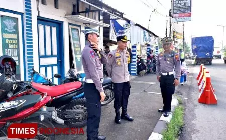 Tingkatkan Pelayanan dan Kelancaran Lalu Lintas, Polresta Magelang Gelar Strong Point Rutin