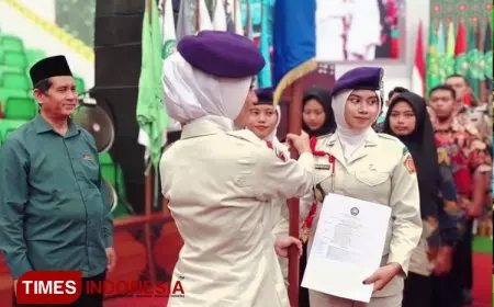 Ketua Baru Satuan Resimen Mahasiswa 836/ Macan Putih Unisma Malang Resmi Dilantik