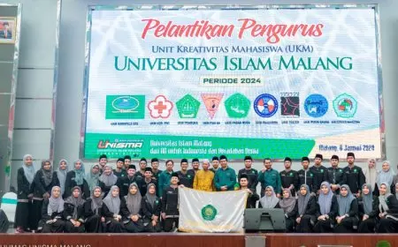 Pengurus UKM Jam’iyyatul Qurro’ wal Huffadz (JQH) Unisma Malang Periode 2024 Resmi Dilantik
