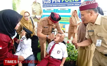 Zero Kasus, Banyuwangi Mulai Gencarkan Vaksin Polio Serentak