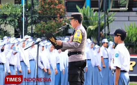 Dukung Jateng Zero Knalpot Brong, Kapolsek Grabag Sambangi Sekolah Setempat