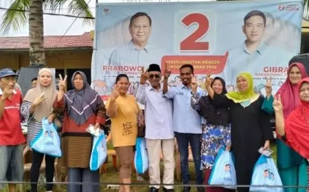 Barisan RFG Sumsel Tebus Murah 1000 Paket Sembako dan Makan Siang Gratis 2000 Porsi di Banyuasin