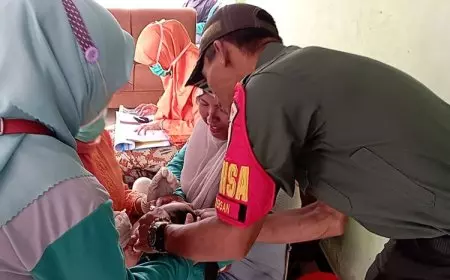 Sukseskan Sub PIN Polio, Kodim 0821 Lumajang Turunkan Babinsa ke 205 Desa