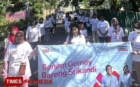 Senam Sehat dan Bagi Susu: Dukungan Relawan GIM untuk Prabowo&#45;Gibran