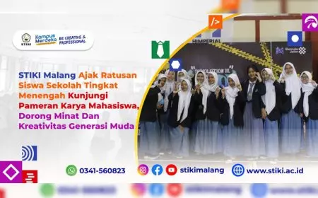Dorong Minat dan Kreatifitas, STIKI Malang Ajak Ratusan Siswa SMA Kunjungi Pameran Karya Mahasiswa