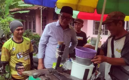 Kunker ke Pamarican, Kang Agun Beri Motivasi ke Komunitas Pedagang Keliling