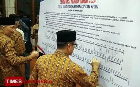Jaga Persatuan, Toga-Tomas Kota Kediri Komitmen Ciptakan Pemilu Damai 2024