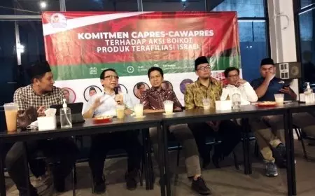 Relawan Capres-cawapres Sepakat Boikot Produk Terafiliasi Israel untuk Mendukung Kemerdekaan Palestina