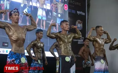 Ratusan Binaragawan Adu Otot di Hubdam V Brawijaya Body Contest
