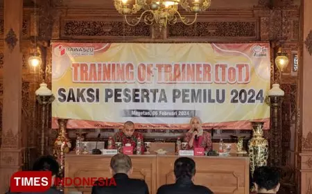 Puluhan Peserta Saksi Pemilu 2024 Magetan Ikuti ToT