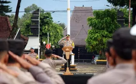 Polres Banjarnegara Gelar Apel Kesiapan Personel Pengamanan TPS Pemilu 2024