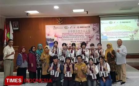 10 Mahasiswa Dari Jepang Belajar Bahasa dan Budaya Indonesia di ABM Malang