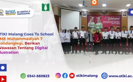 STIKI Malang Goes To School SMK Muhammadiyah 7 Gondanglegi, Bagikan Wawasan Digital Illustration