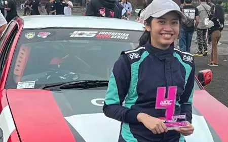 Putri Ketua MPR RI Sabet Juara Indonesia Drift Series  IIMS 2024