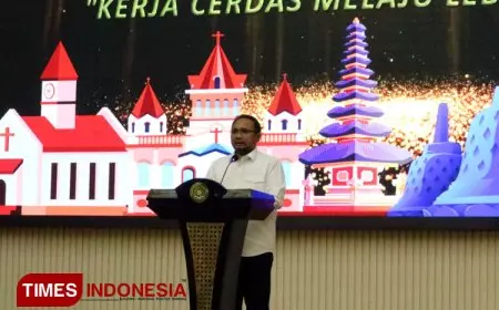 Buka Rapat Kerja Bersama Seluruh Ditjen Bimas, Menag RI: Ini Tradisi Baik
