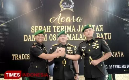 Danrem 083/Bdj Pimpin Serah Terima Jabatan Dandim 0818/Kabupaten Malang-Batu