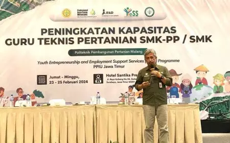 Gelar Workshop dan Peningkatan Kapasitas Guru SMK-PP/SMK, Polbangtan Malang Fokus Regenerasi Pertanian