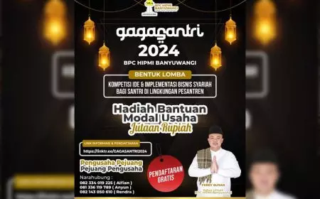 Hipmi Banyuwangi Bangkitkan Kreativitas Wirausaha Santri di Bulan Ramadan