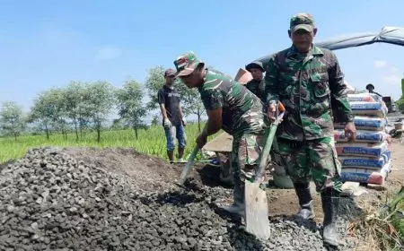 Basuki dan Agusno, Duo Bersaudara Diterjunkan untuk Rampungkan Sasaran Fisik TMMD  