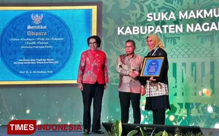 Perdana, Nagan Raya Aceh Raih Penghargaan Adipura dari KLHK RI