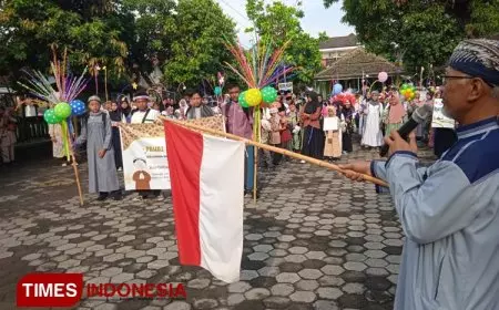 Sambut Ramadan 1445 H, Ratusan Siswa SD di Sleman Gelar Pawai