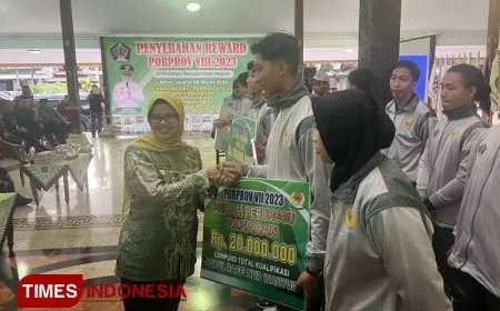 Bupati Blitar Berikan Apresiasi kepada Atlet Porprov Kontingen Kabupaten Blitar