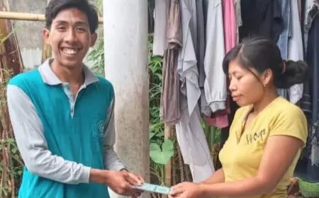 Wujud Peduli Lingkungan, UKM JQH Bersama KSM Unisma Malang Ajarkan Kelola Bank Sampah di Desa