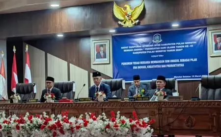 Peringati HUT ke&#45;15 Kabupaten Morotai, DPRD dan Pemda Gelar Rapat Paripurna Istimewa