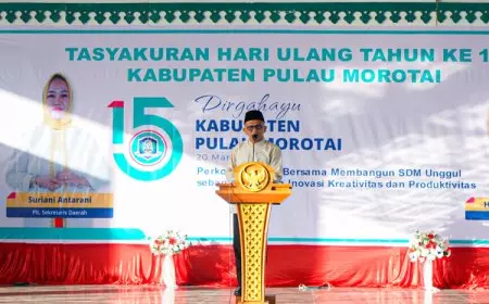Refleksi HUT ke-15 Kabupaten Morotai, Ini Harapan Pj Bupati M Umar Ali