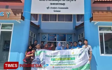 KSM T Unisma Malang Turut Andil dalam Pelayanan Kesehatan Distrik Khlong Hoi Khong Provinsi Songkhla Thailand