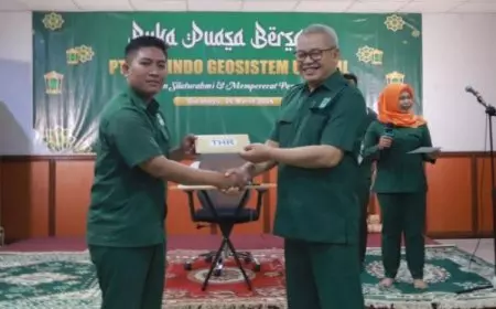Buka Bersama Karyawan, PT Teknindo Geosistem Unggul juga Bagi THR Lebih Awal