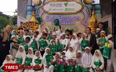 Puluhan Anak Yatim Bahagia di Matos, Bermain hingga Belanja