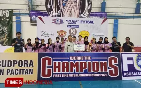 Futsal SMAN 1 Pacitan Kawinkan Gelar Juara