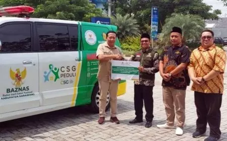 Kerjasama dengan BAZNAS Karawang, CSG Peduli Launching Branding Ambulance