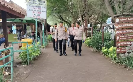 Kapolresta Banyuwangi All Out, Turun Patroli Pengamanan di Destinasi Wisata